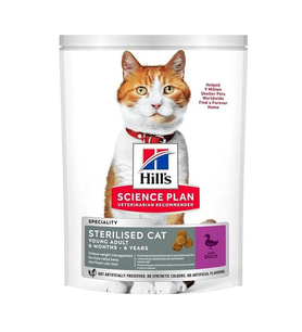 Hills Adult Sterilised Ördek Etli Kısırlaştırılmış Genç Yetişkin Kedi Maması 1.5 Kg
