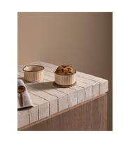 Madame Coco Kleby 2'li Natural Sufle Kabı - Krem - 10 cm