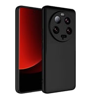 Xiaomi Mi 13 Ultra Kılıf Kamera Korumalı iÇi Süet Dokulu Lansman Tipi Silikon (Siyah)