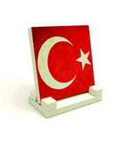 Türkiye BayrağıBaskılı MDF Masaüstlük