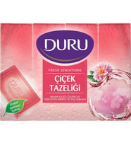 Duru Duş Sabunu Fresh Çiçek Tazeliği 4 Lü 600 Gr