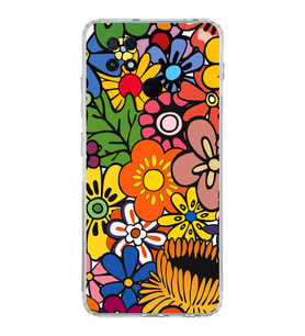 PrintiFy Xiaomi Poco C40 ile Uyumlu 1mm Slim Fit Retro Renkler 2 Baskılı Şeffaf  Kılıf