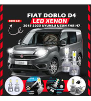 Fiat Doblo D4 2015-2023 Uzun Far Uyumlu Şimşek Etkili Led Xenon Performance Series H7