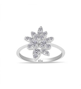 0.65 Karat Laboratuvar Pırlanta Tasarım Yuzuk - HRD Sertifikalı