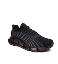 WİCKERS 2549 Sneakers Erkek Spor Ayakkabı Siyah_Füme_Kırmızı (Siyah - Gri - Kırmızı)