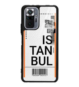 Xiaomi Redmi Note 10 Pro - 10 Max Uyumlu Bilet Tasarımlı Glossy Telefon Kılıfı