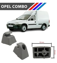 Opel Combo-B Güneşlik Ayağı Gri Renk 2 Adetli Set 1993 2000 M1797-6