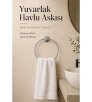 Paslanmaz Çelik Yapışkanlı Krom Havluluk Banyo Askılığı