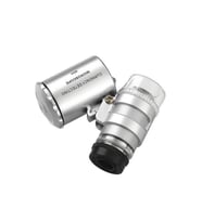 60x Mini Cep Mikroskop Kuyumcu Büyüteç Led Işık