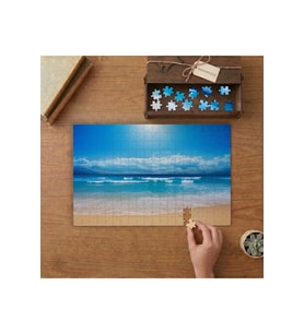 Dalgalı Deniz - Kumsal Tasarımı 240 parça Ahşap Puzzle Ahşap Kutuda MP02637