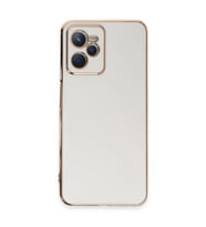 Realme C35 Kılıf Volet Silikon - Beyaz