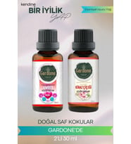 Amber + Kiraz Çiçeği ( Oda Kokusu Aroma Terapi Buhurdanlık / Difüzör Yağı ) Set 2 Adet x 30 ML