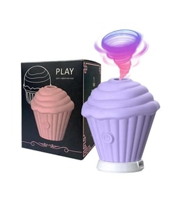 Cupcake Tasarımlı 5 Modlu Şarjlı Klitoral Uyarıcı Mor
