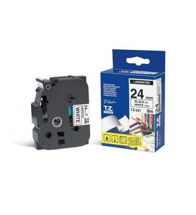 Tonersepeti Brother TZE-251 Beyaz Lamine Etiket 24mm
