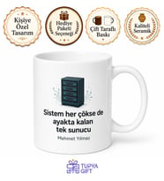Baba Server Yazılı Komik Kupa Bardak Babalar Günü Özel Hediye