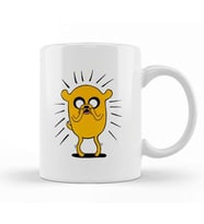 Adventure Time Jake The Dog İn Shock Kupa Bardak Porselen