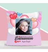 BK Gift Kişiye Özel Canım Babaannem Tasarımlı Beyaz Yastık