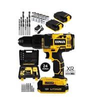 12v 1.5ah Metal Şanzıman Çift Akülü Şarjlı Matkap Vidalama