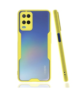 Oppo A54 4g Kılıf Platin Silikon - Sarı