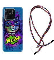 Xiaomi Redmi Note 7 8 9 Pro 10 2022 10 Pro 10S Kılıf Boyun Asklı Rasta Silikon Super Meow 1715