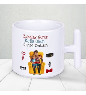 Babalar Günün Kutlu Olsun Canım Babam Yazılı Çay Kahve Seven Babalar İçin Mükemmel Hediyelik T Kupa Bardak