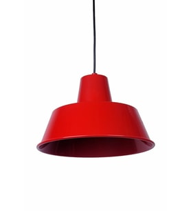 Retro Metal Sarkıt Avize Rustik Tekli Kırmızı Sarkıt Cafe Mutfak Aydınlatma Çap:35 cm