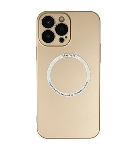 Apple İphone 14 Pro Kılıf Jack Magneticsafe Lens Silikon - Gold