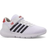 Prego Bestof Cırtlı Unisex Çocuk Spor Ayakkabı BEYAZ SİYAH