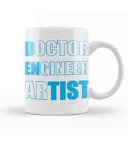 Doctor Engineer Artist Dentist 33 Kupa Bardak Porselen