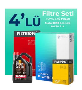 Filtron Kia Ceed 1.5 Benzin Filtre Bakım Seti Motul Motor Yağlı (2019-2024) 4 Lü