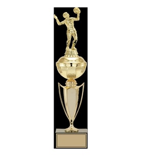 ODAK KUPA - Figürlü Kupalar - Voleybol Kadın Figürlü Kupalar FG-067 B - 44 cm