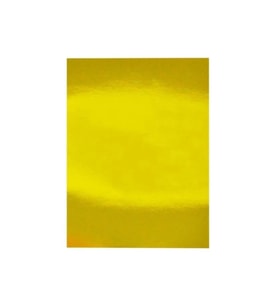 Aynalı Metalik Metalize Fon Kartonu Altın Sarı (Gold) 50x70cm 5 Adet (Tek Renk)