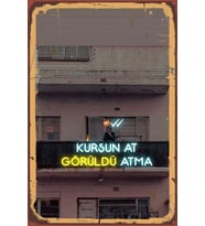 Görüldü Atma Retro Wintage Ahşap Tablo Mdf Poster