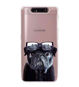PrintiFy Samsung Galaxy A80 ile Uyumlu Köpek 3 Kamera Korumalı Şeffaf Kılıf