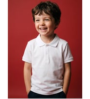 LCW Kids Beyaz Polo Yaka Erkek Çocuk Tişört