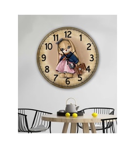 bilge Tasarım retro Duvar Saati 40 x 40 CM (Karışık)