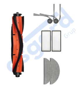 ROBOROCK S8 PRO/S8 PRO+/Q8+/Q8 MAX PRO+ Uyumlu 1 Ana Fırça 2 Yan Fırça 2 Filtre 2 Mop