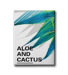 Aloe And Cactüs Canvas Tablo MİND692