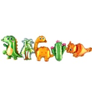 Sevimli Dinozor Folyo Balon 5 li Set