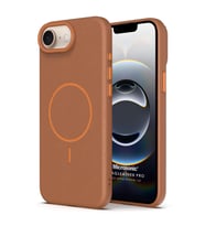 Microsonic Apple iPhone 16e Kılıf MagLeather Pro Kahverengi (Kahverengi)