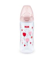 Nuk First Choice Plus Isı Göstergeli PP Biberon 300ml (Pembe)