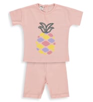 Civil Baby Ananas Nakışlı 6-18 Ay Takım - Pudra