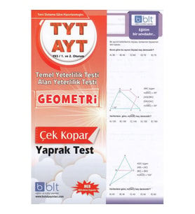 Bulut Eğitim Yayınları Tyt-Ayt Geometri Yaprak Test