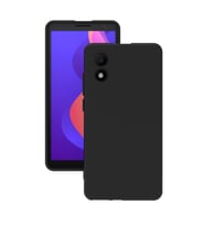 TCL 303 Kılıf Kamera Korumalı Silikon Rubber Arka Kapak (Siyah)