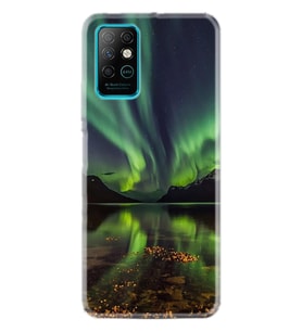 Infınıx Note 8 Kılıf Desenli Silikon Kılıf Kuzey Işıkları 1327