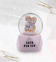 Işıklı Luck For You Senin İçin Şans Aşıklar Kar Küresi (Karışık)