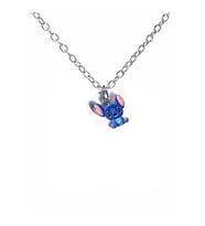 Oturan Mor Stitch Kolye – Unisex, Renkli ve Sevimli Tasarım