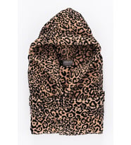 Soley  Panthera  %100 Pamuk Kadın / Erkek Bornoz (Unisex) (Leopar)