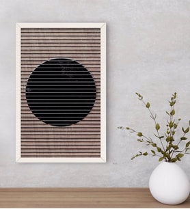 BK Home Modern Art Dekoratif Ahşap Beyaz Çerçeveli Tablo-3