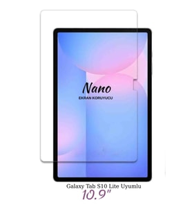 Fuchsia Galaxy Tab S10 Lite ile Uyumlu 10.9 inç Nano Ultra İnce Tablet Ekran Koruyucu